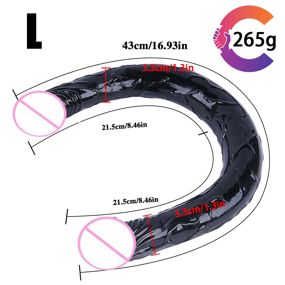 Double Penetration Jelly Dildo – Soft, Long & Lifelike