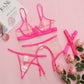 Sheer Mesh Bra and Panty Set for Women - Pik A Pleasure