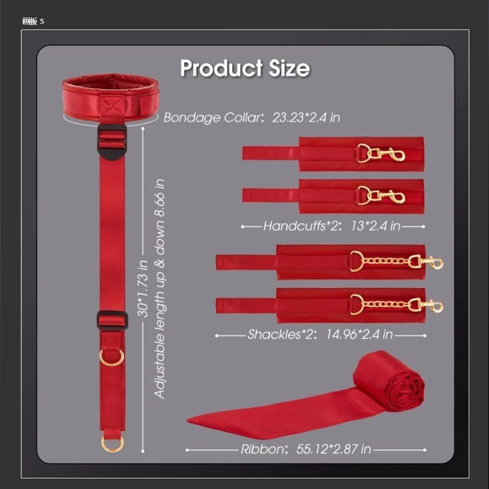 Crimson Luxe Bondage Collection - Pik A Pleasure