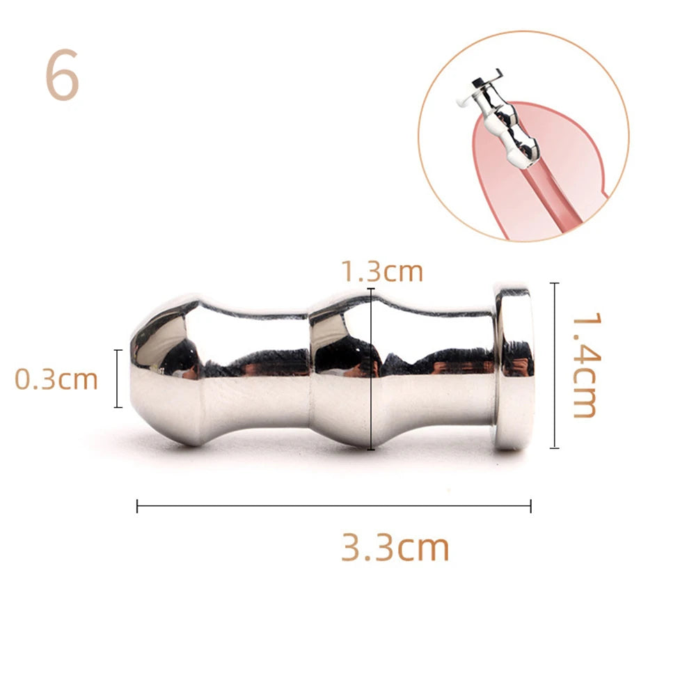 Stainless Steel Hollow Penis Plug – Urethral Dilator Sounding Tool PENIS PLUG PU