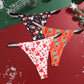 Festive Christmas Thong Set – 4 Pcs, Breathable & Shiny