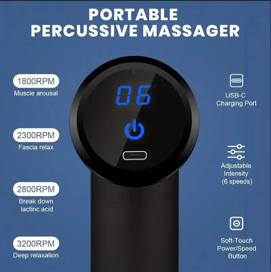 Portable Mini Muscle  Body Massager - Pik A Pleasure