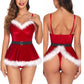 Santa Babe Lingerie Set - Pik A Pleasure