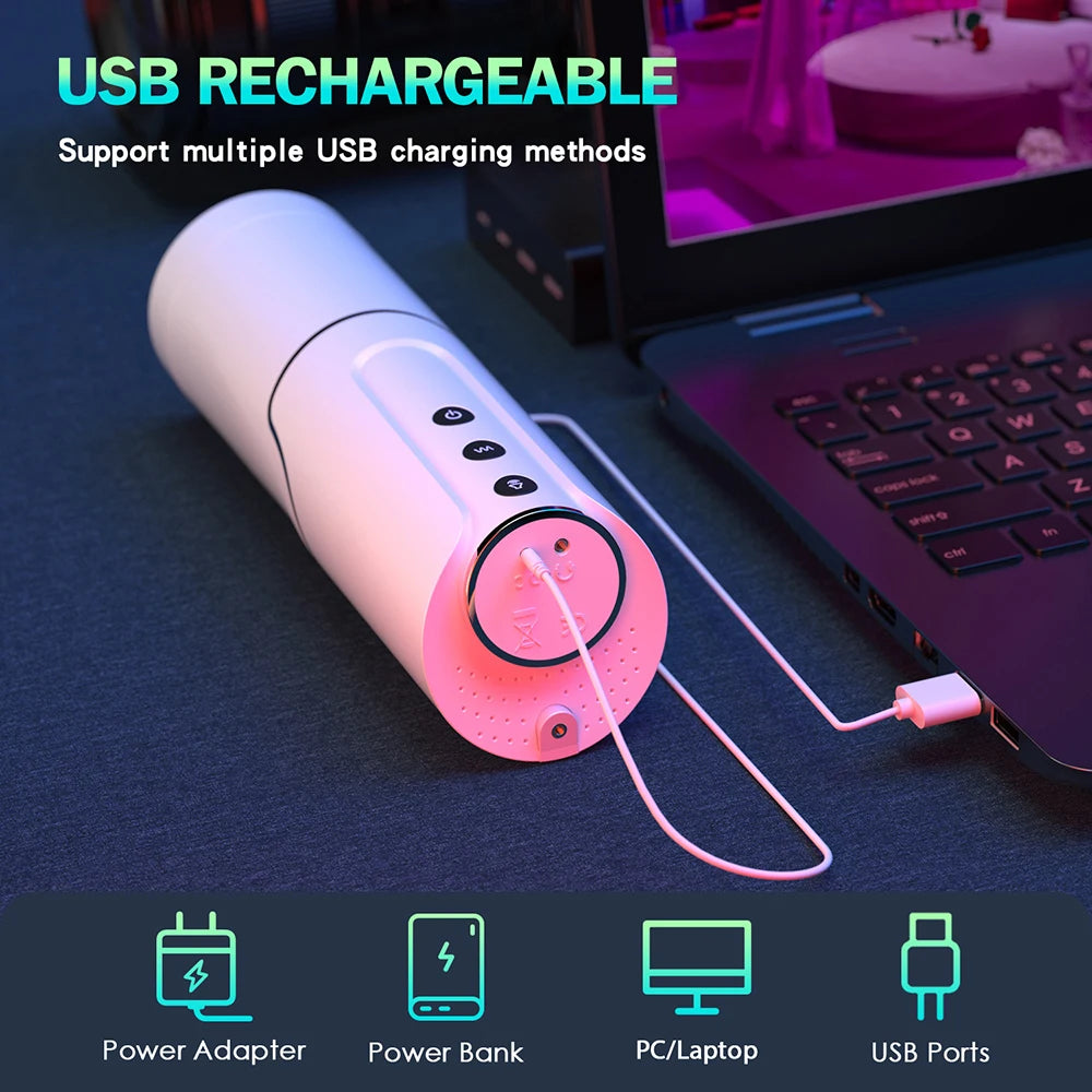 Automatic Wearable Telescopic Male Masturbator