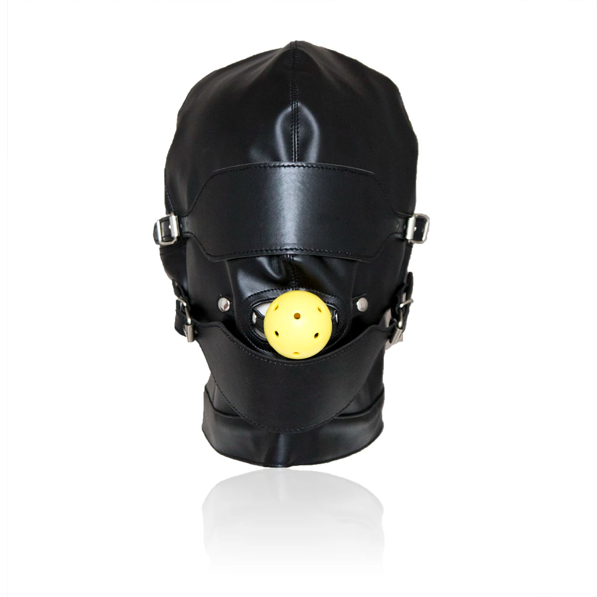 Fetish Deprivation Hood with Ball Gag - Pik A Pleasure