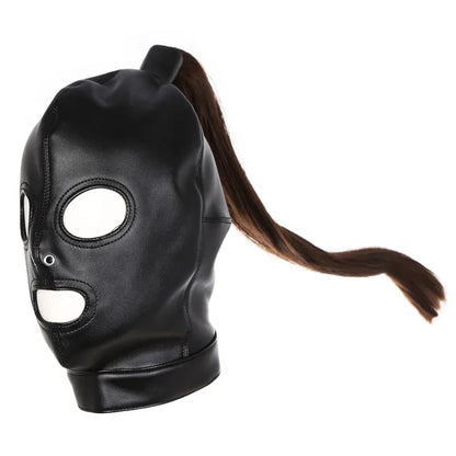 BDSM Ponytail Restraint Hood - Pik A Pleasure