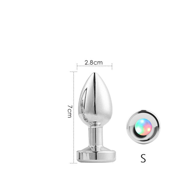 Booty Glimmer Light Up Anal plug Pik A Pleasure Booty Glimmer Light Up Anal plug Pik A Pleasure