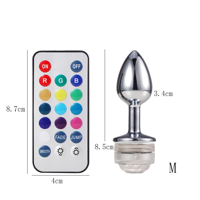 Booty Glimmer Light Up Anal plug Pik A Pleasure Booty Glimmer Light Up Anal plug Pik A Pleasure